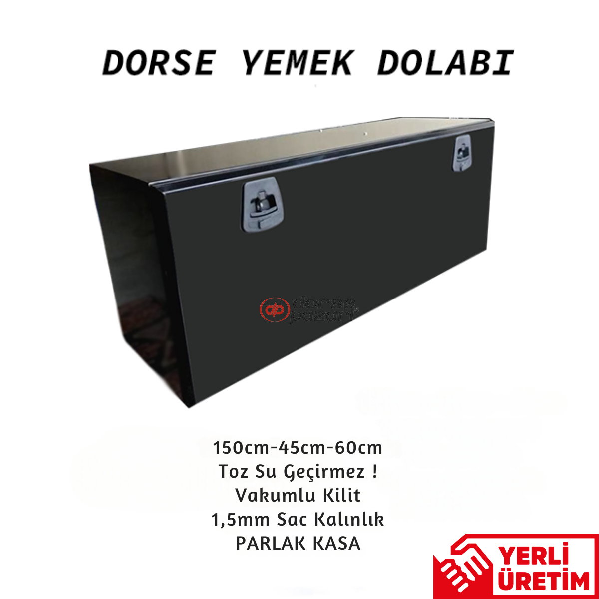 YEMEK / TAKIM DOLABI SANDIK 150X60X45 1.5 MM SAC