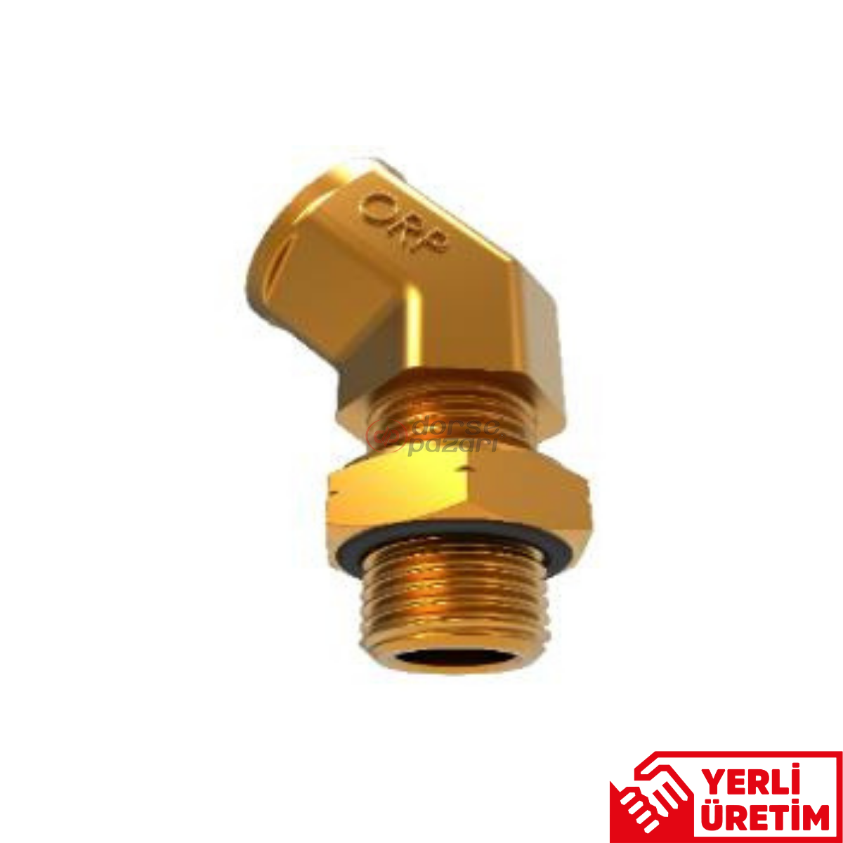 45° Dönerli Şasi Geçiş Dirseği (M22x1,5 - M16x1,5)