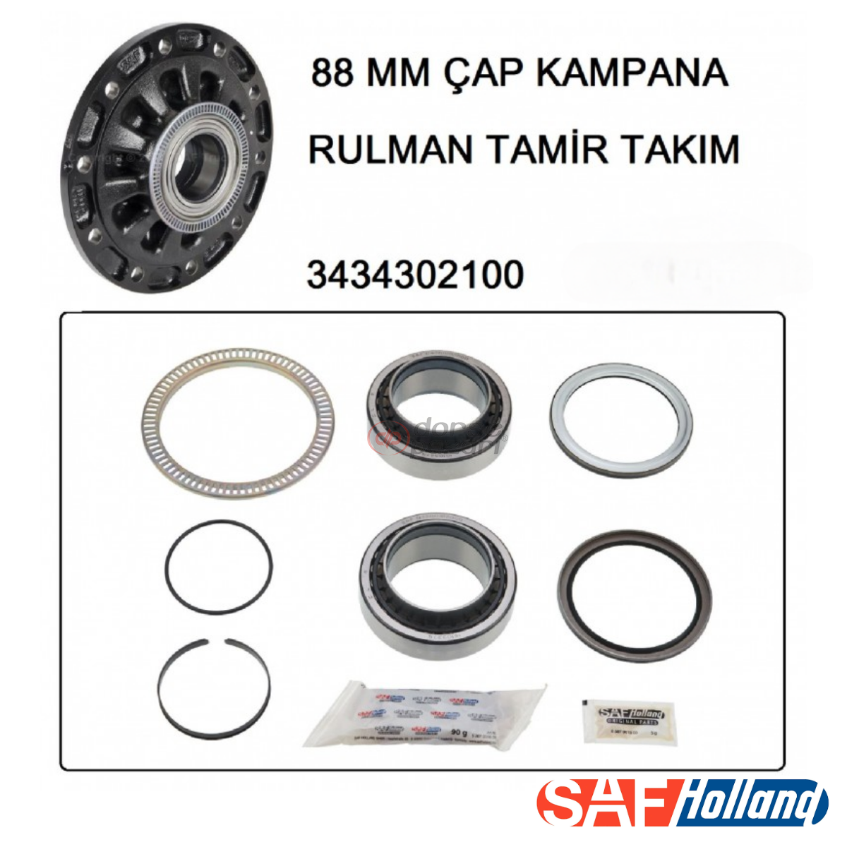 SAF KAMPANYALI PORYA RULMAN SET 88 MM 03434302100