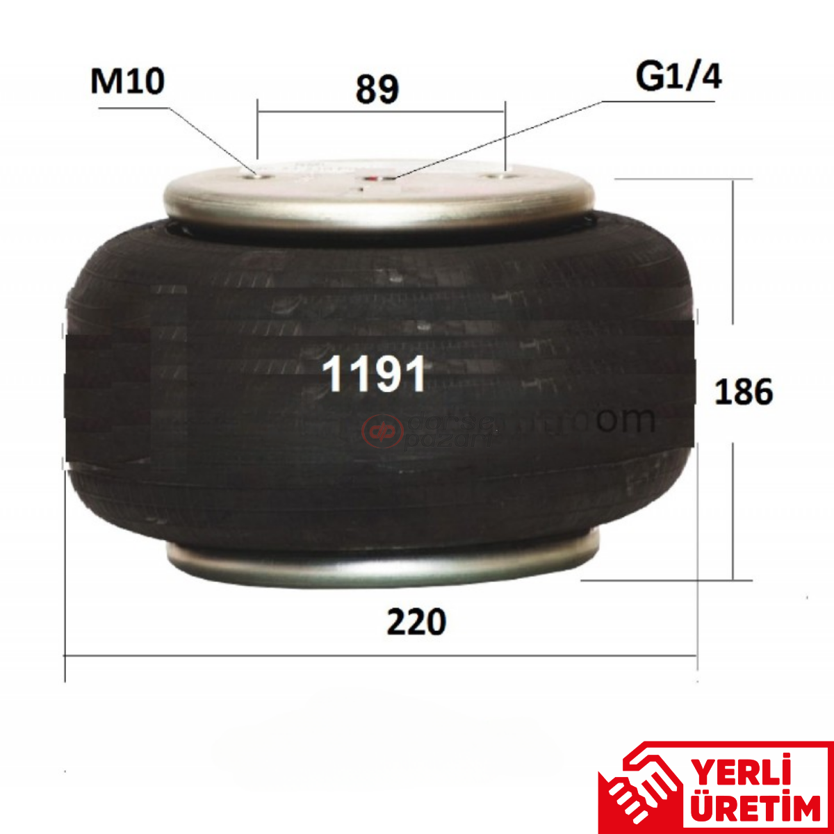 TEK KATLI SÜSPANSİYON KALDIRMA KÖRÜĞÜ 220 MM ÇAP P30.1191.P02