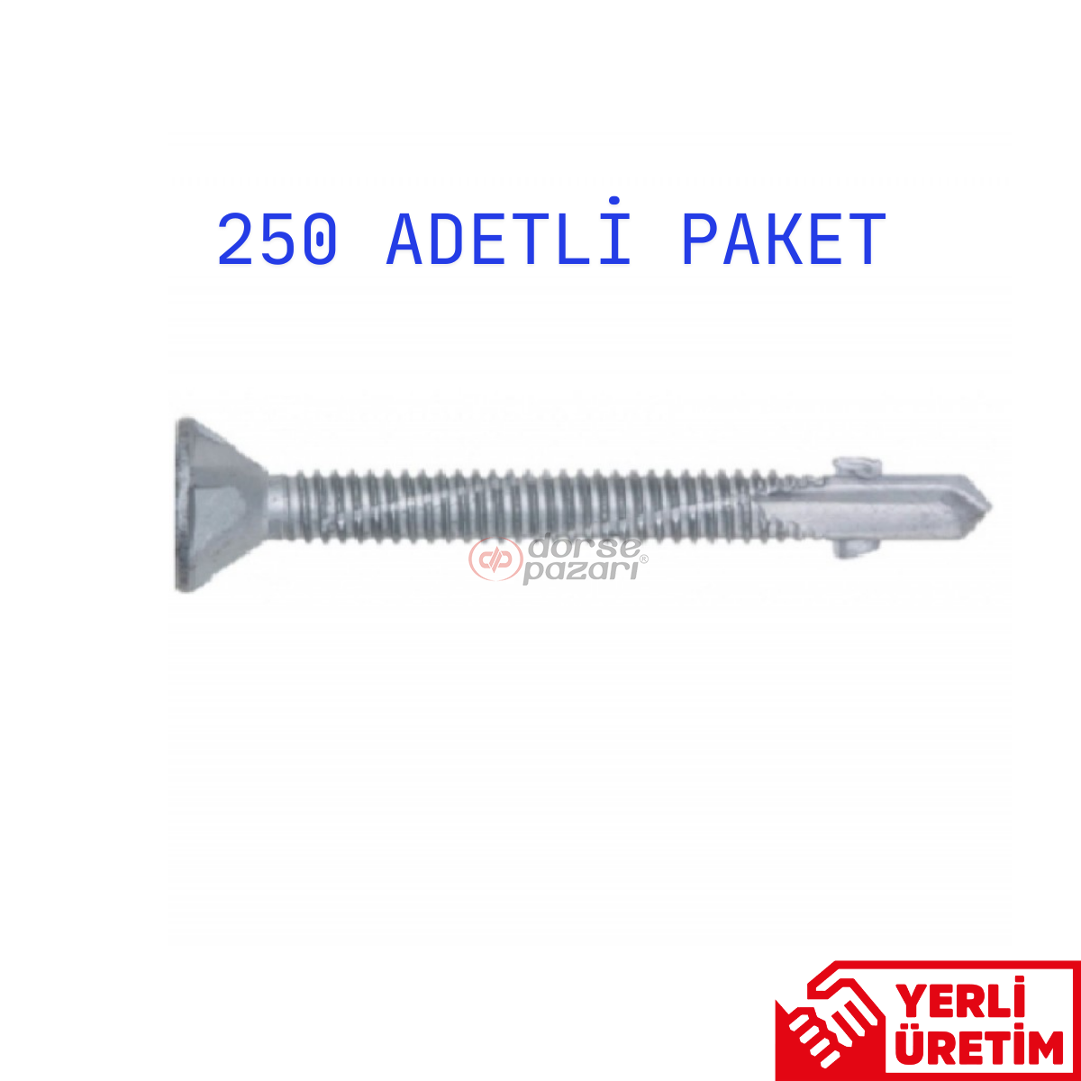 KONTEYNER TABAN VİDASI HAVŞA BAŞLI 6,3X70 MM 1750 ADET