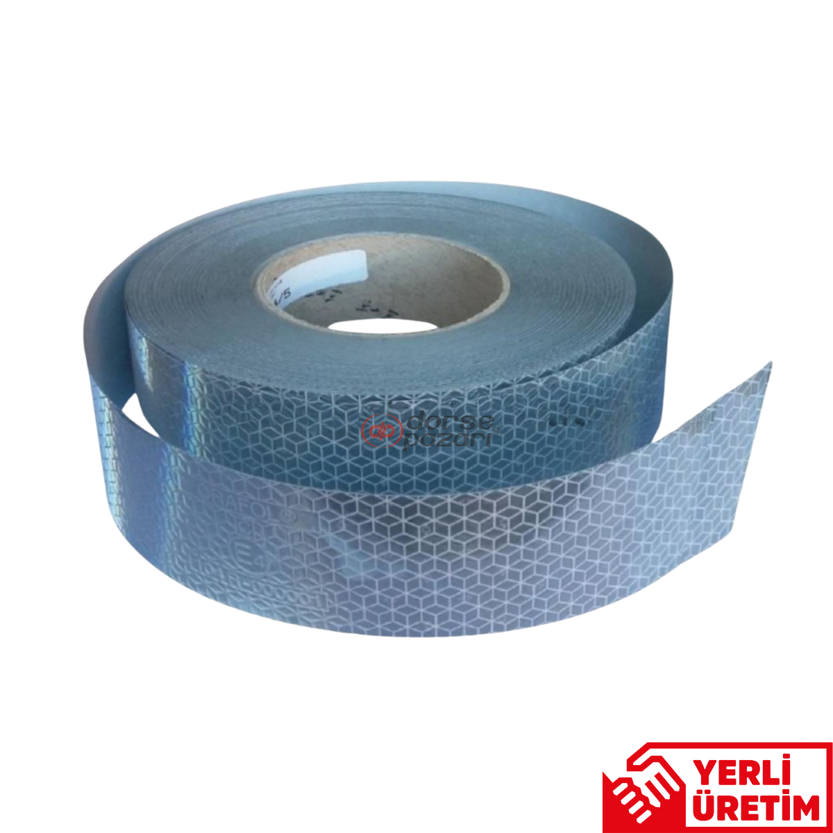 TIRSAN ŞERIT REFLEKTÖR 50 METRE LOGOLU BEYAZ