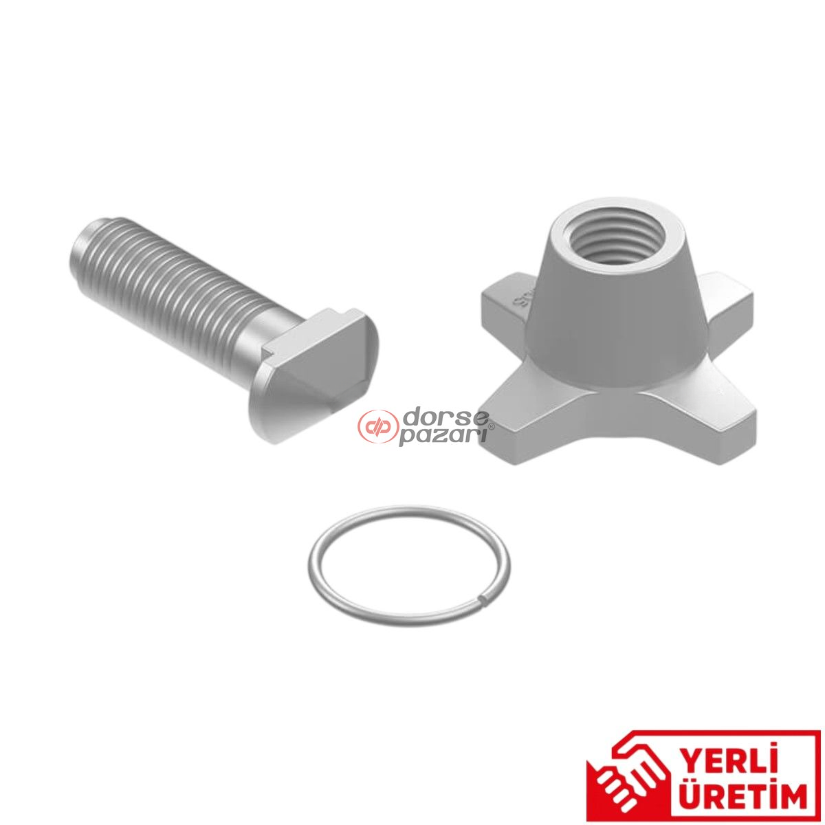 KONTEYNER KİLİDİ MİL-SOMUN ORTA MODEL