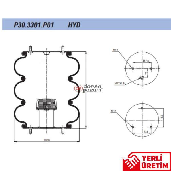 ÜÇ KATLI KÖRÜK KIRKAYAK   SP 55300