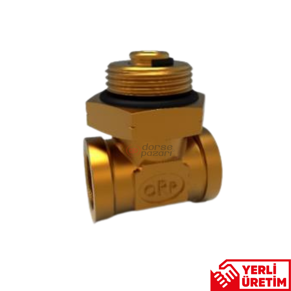 Üç Yollu ''T'' Hareketli Yan Bacak ( M22x1,5 - M16x1,5 )