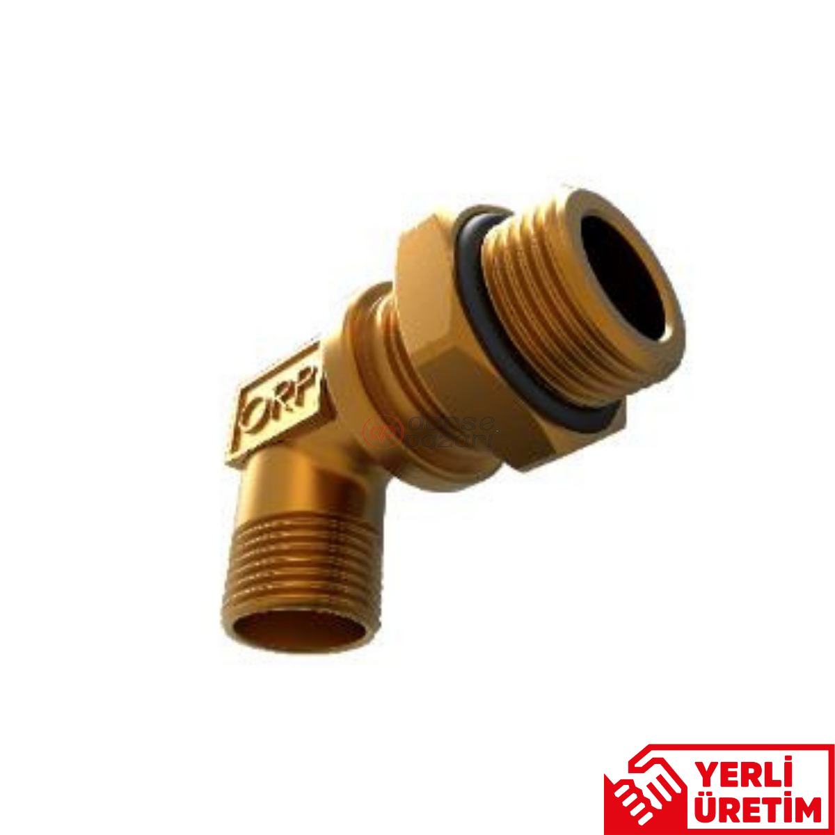 90° Konik Şasi Geçiş Dirseği (M22x1,5 - M18x1,5)