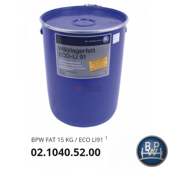 BPW ECO MAVİ GRES YAĞI 15 KG